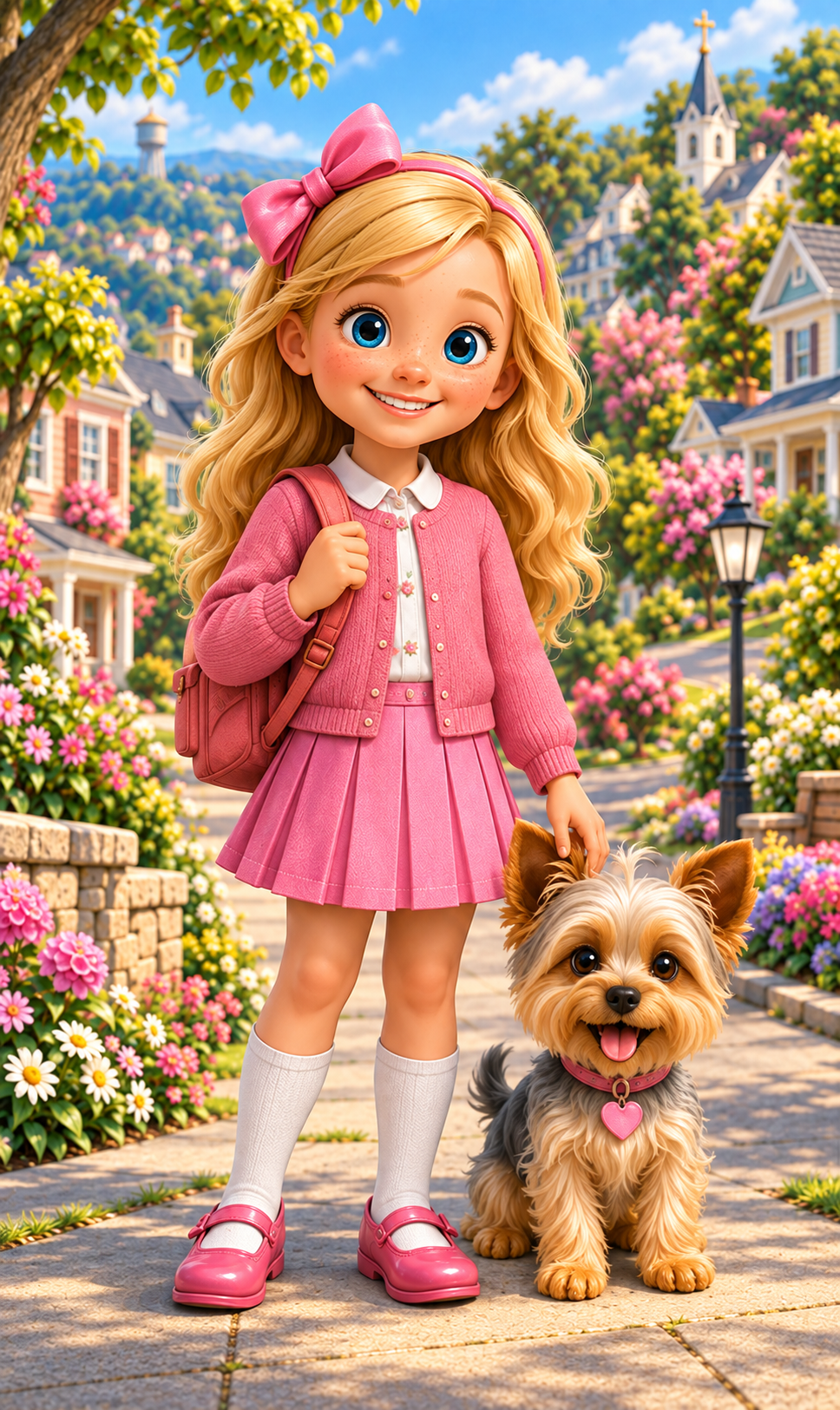 Brit and Zuzu in the North Ridge neighborhood